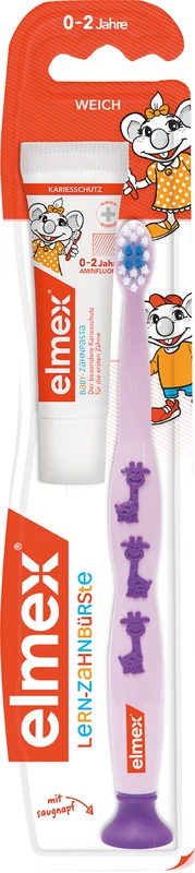 elmex® Lern-Zahnbürste Stück inklusive 12 ml elmex Baby-Zahnpasta