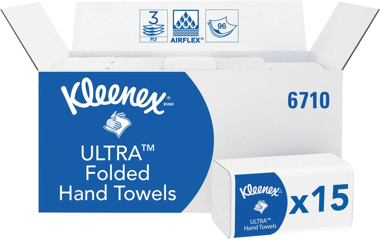 Kleenex® Ultra Karton 15 x 96 Stück 21,5 x 31,8 cm, 3-lagig