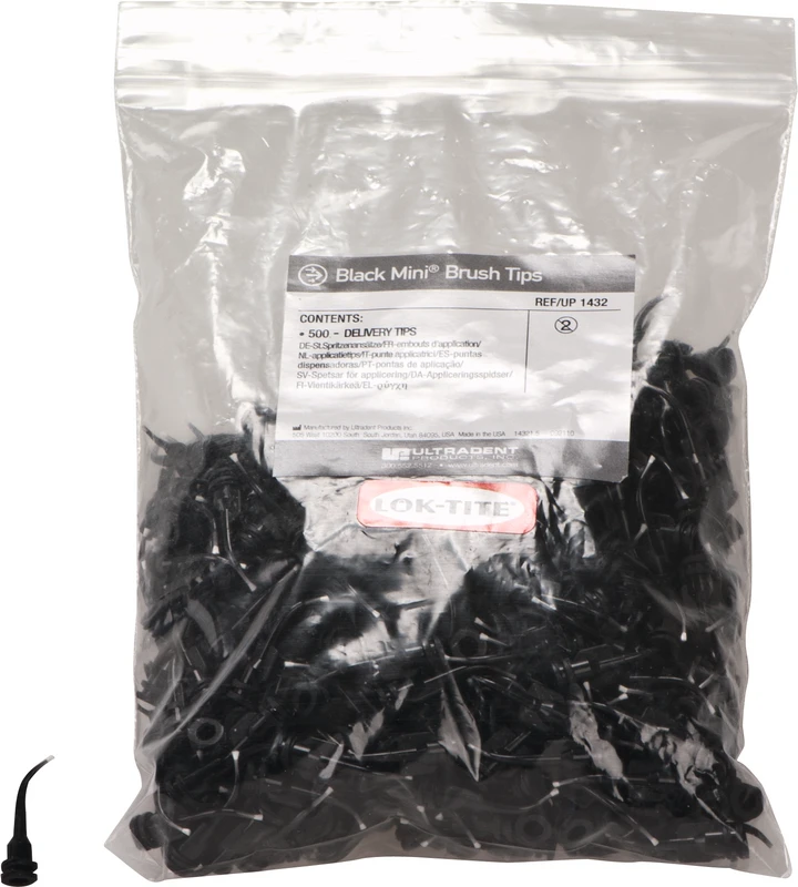 Black Mini Brush® Tip Packung 500 Stück Ø 1 mm
