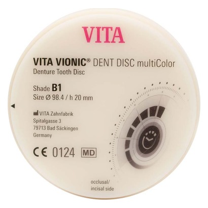 VITA VIONIC® DENT DISC multiColor - Stück Ø 98,4 mm, H 20 mm, B1