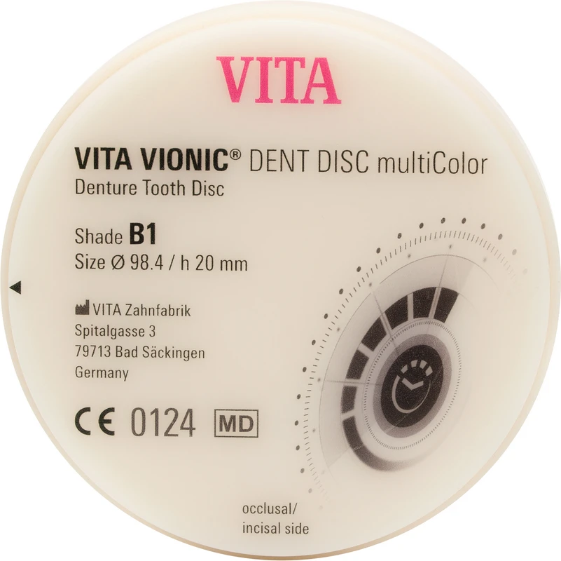 VITA VIONIC® DENT DISC multiColor - Stück Ø 98,4 mm, H 20 mm, B1