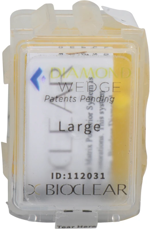 Bioclear Diamond Wedges Packung 50 Stück large, gelb