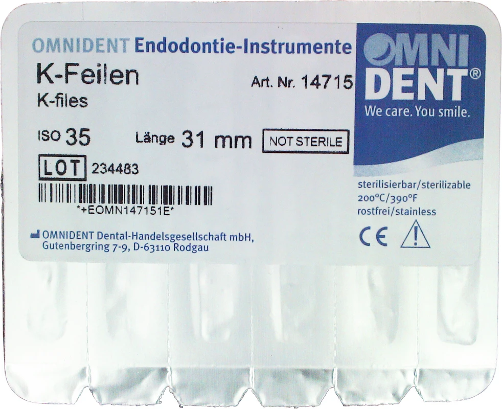 Omni K-Feilen Packung 6 Stück 31 mm ISO 035