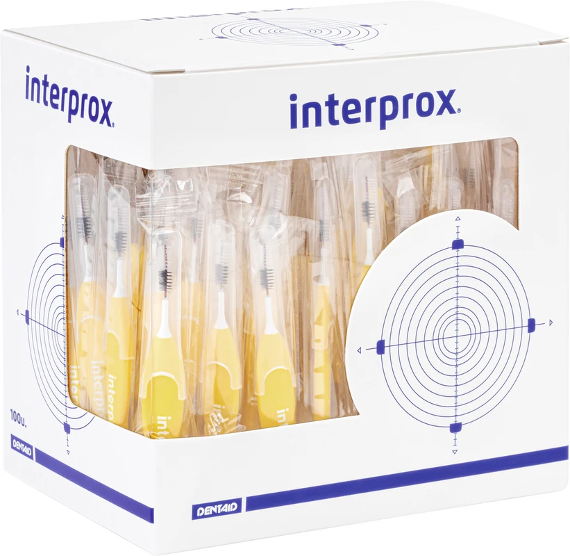 interprox® Box 100 Stück gelb, &Oslash; 1,4 mm, mini