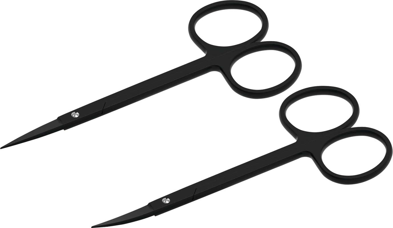 Scherensatz BlackPlasma 800/12-BP + 802/12-BP Set 2 Stück schwarz