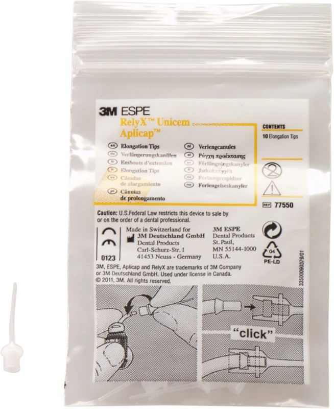 RelyX™ Unicem Aplicap™ Packung 10 Verlängerungskanülen