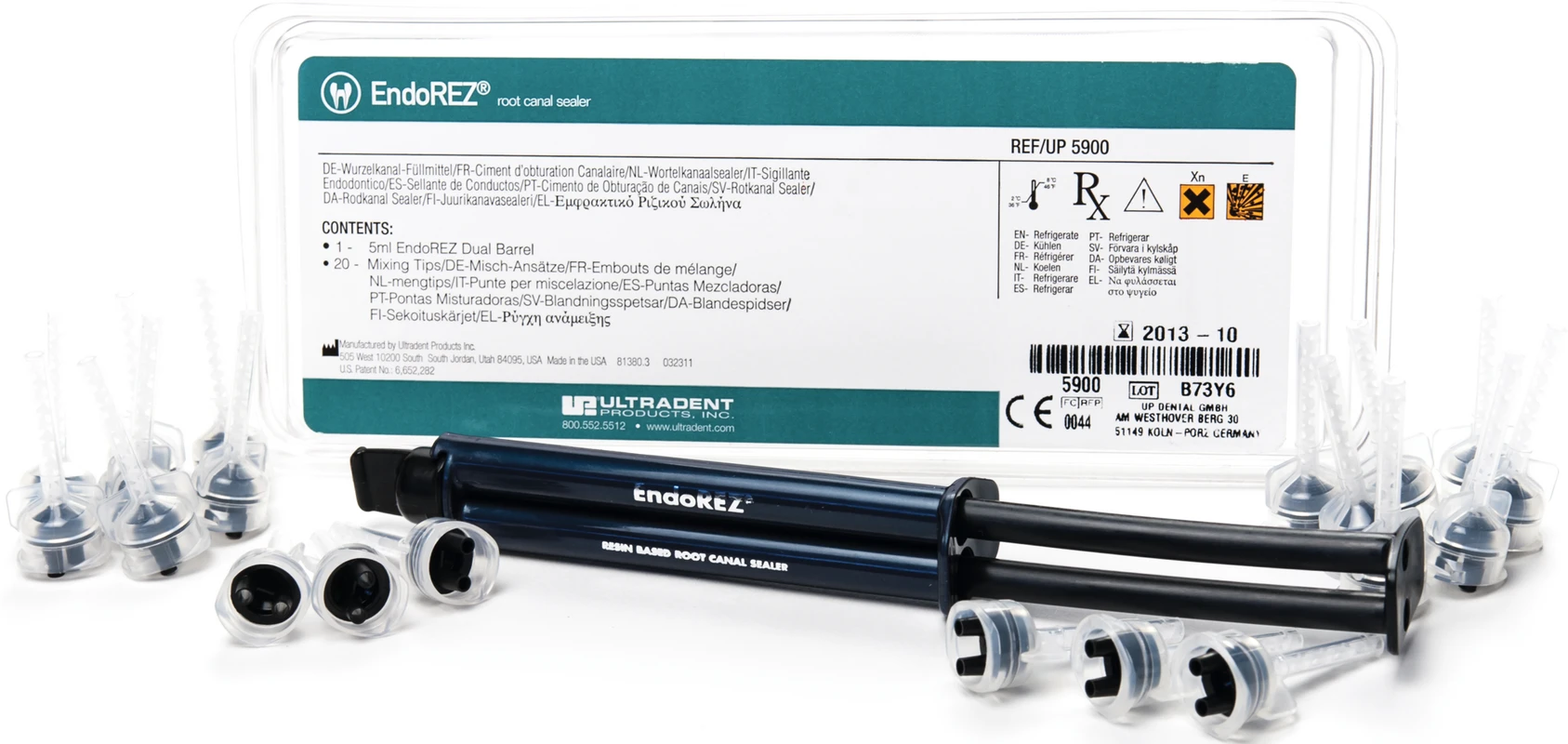 EndoREZ™ Nachfüllpackung 5 ml Doppelkammerspritze, 20 Mixing Tips