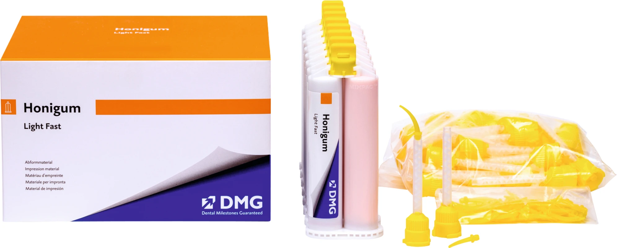 Honigum Light Vorteilspackung 8 x 50 ml Doppelkartusche Fast, Zubehör