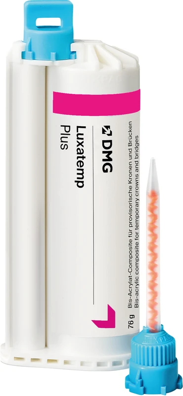 Luxatemp® Plus Vorteilspackung 5 x 76 g Doppelkartusche A3,5, 75 Automix-Tips