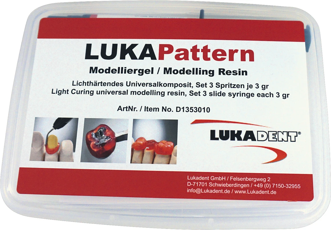 LUKAPattern Modelliergel Set 3 x 3 g Spritze inklusive Kanülen LUKAPattern Modelliergel Lukadent
