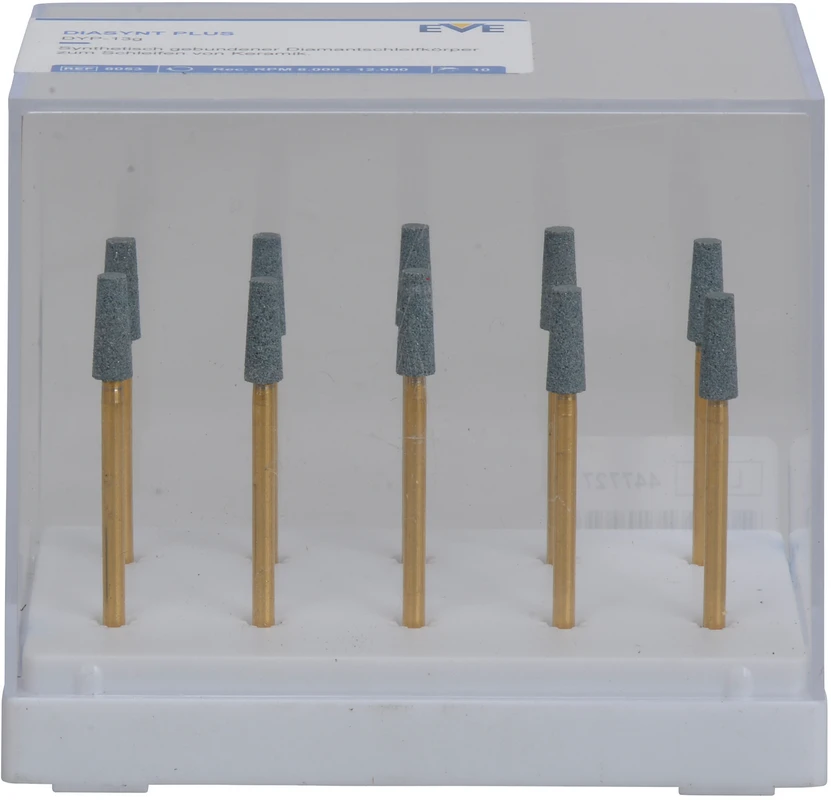 EVE DIASYNT® PLUS Packung 10 Stück grün grob, HP, Figur Konus, 4 x 10 mm