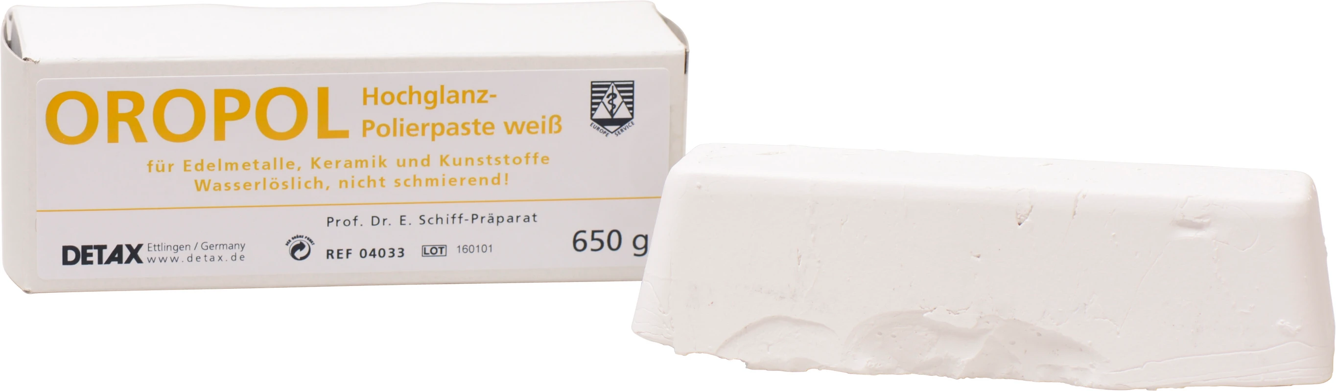 Oropol Packung 650 g Politur weiß Oropol DETAX