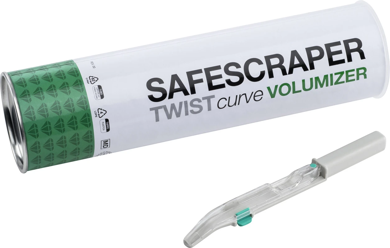 Safescraper® TWIST Curve VOLUMIZER Packung 3 Stück gebogen
