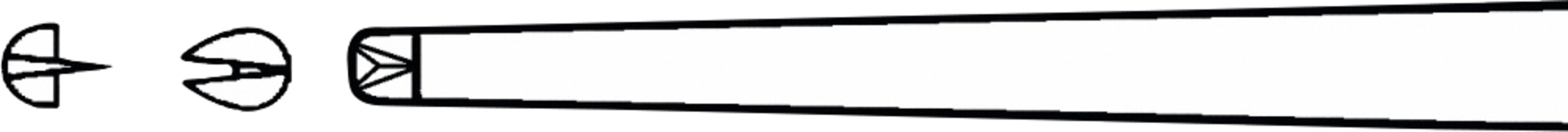 Chirurgische Pinzetten Stück gerade, Maulbreite 1,5 mm, 145 mm
