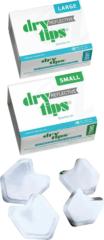 Reflective DryTips® Packung 50 Stück silber, groß