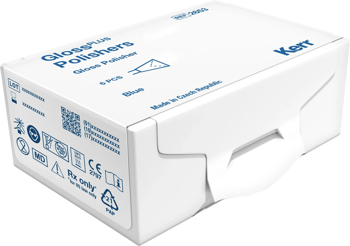 HiLusterPLUS™ Packung 6 Stück blau, RA, Figur Kelch, 8,9 mm, Ø 7 mm