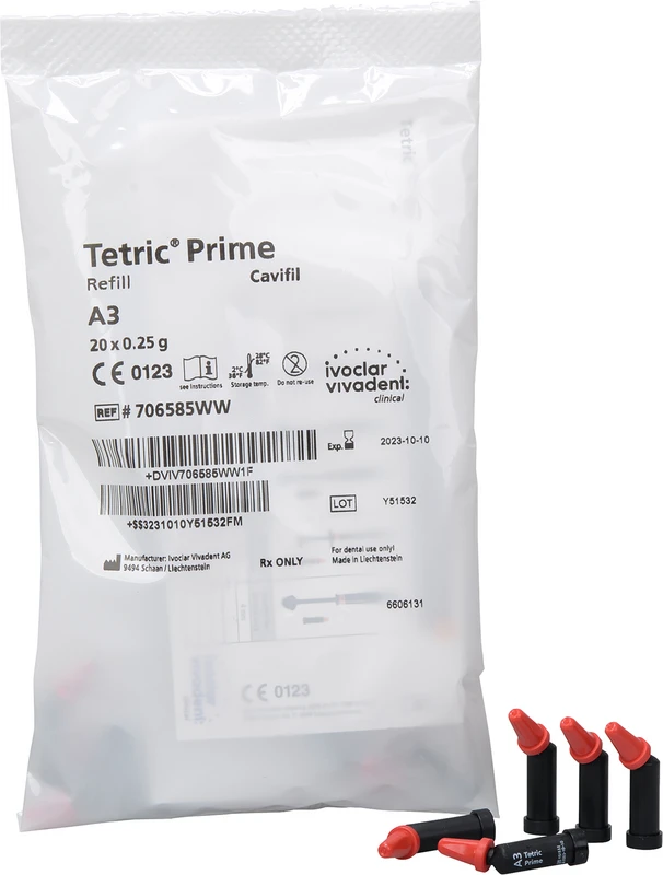 Tetric Prime Packung 20 x 0,25 g Cavifil A3