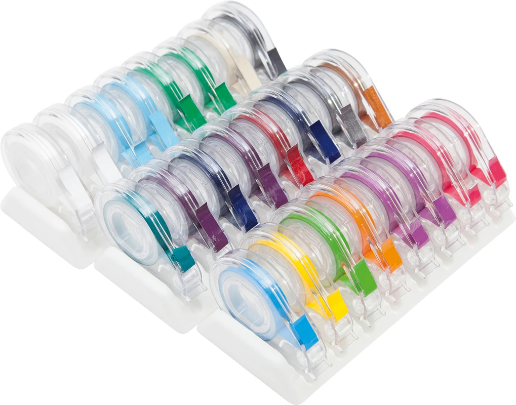 EZ-ID Markierungsbänder Zirc Sortiment 8 Abrollspender, Bandlänge 91cm, neon, Farben J - S
