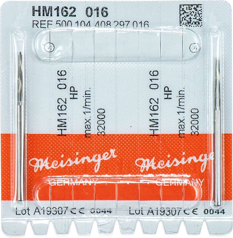 Chirurgie Fräser HM 162 Packung 2 Stück HP, Figur 408, 11 mm, ISO 016