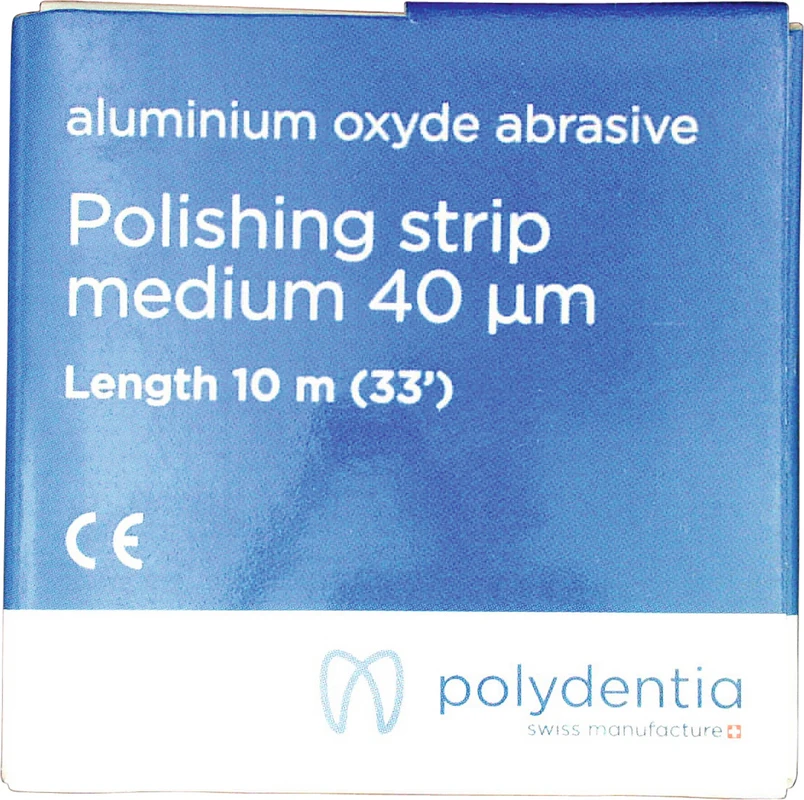 Abrasive Polishing Strip Rolle 10 m Stück in Spender blau, 40 µm