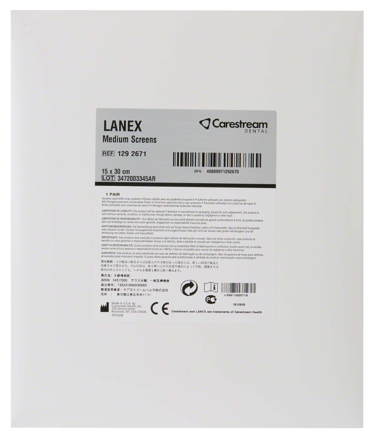 LANEX® Verstärkungsfolie Carestream HEALTH