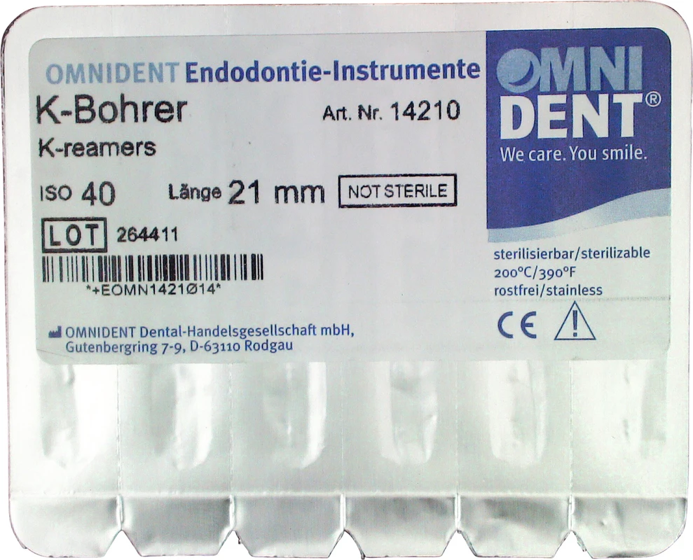 Omni K-Bohrer Packung 6 Stück 21 mm ISO 040