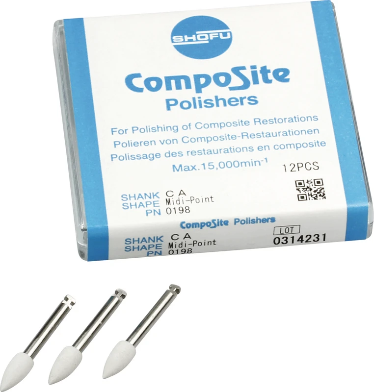 CompoSite Packung 12 Stück Standard, RA, Figur Midispitze, ISO 040
