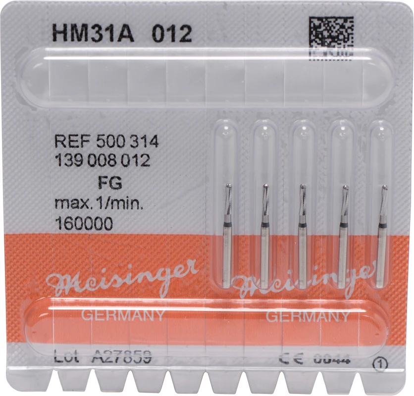 Spezialbohrer 31A Packung 5 Stück schwarz, FG, Figur 139, 5,3 mm, ISO 012