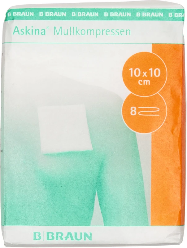 Askina® Mullkompressen Packung 100 Stück 10 x 10 cm