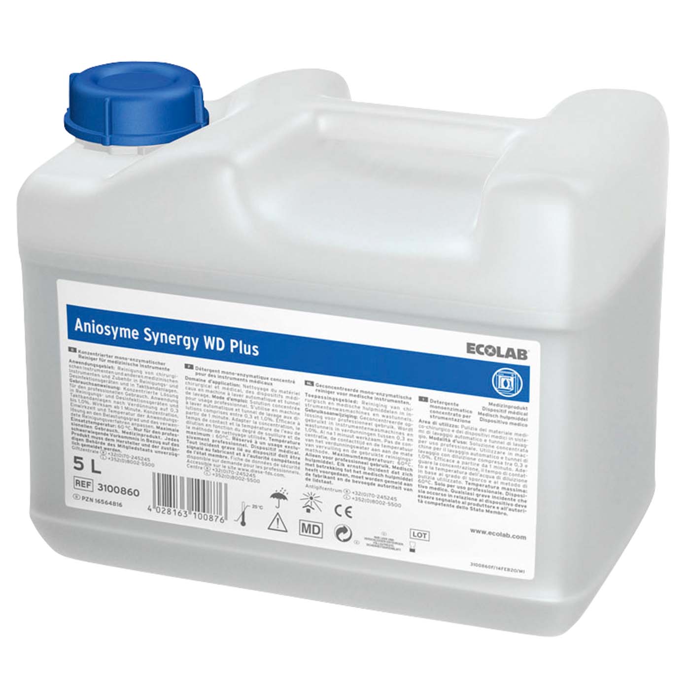 Aniosyme Synergy WD Plus Karton 2 x 5 Liter Kanister Aniosyme Synergy WD Plus ECOLAB