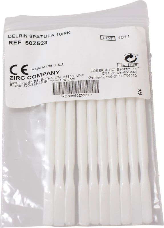 Delrin Spatula Packung 10 Stück 50Z523 Delrin Spatula Loser