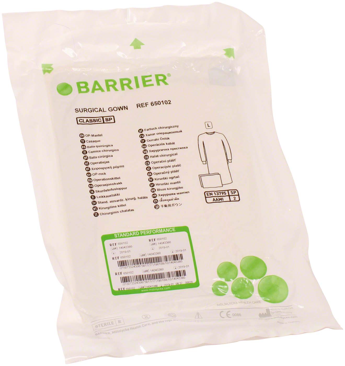 BARRIER® OP-Mantel Classic Standard Mölnlycke Health Care