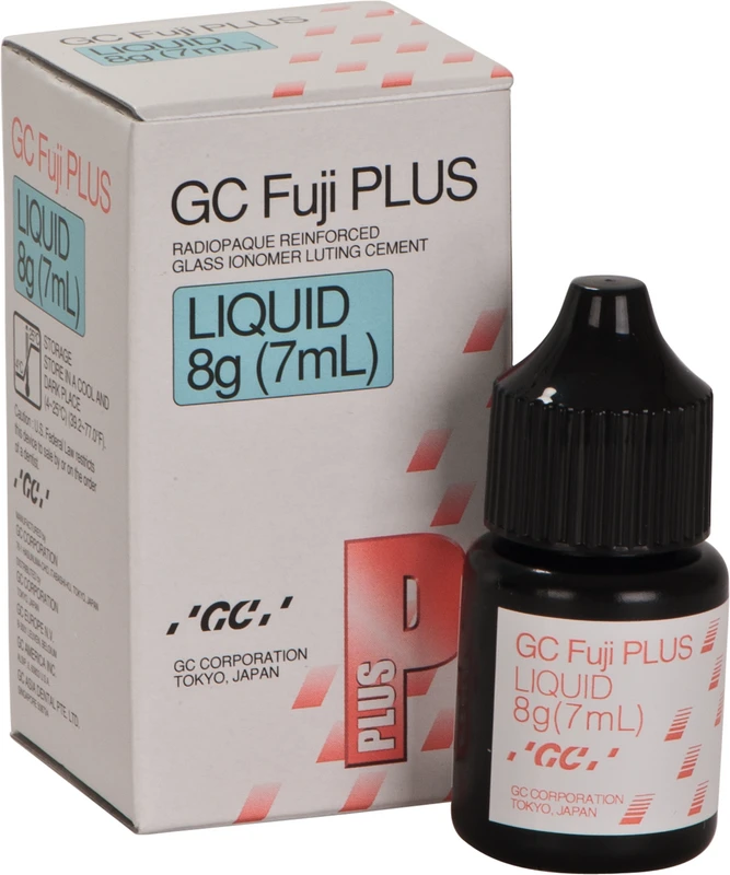 GC Fuji PLUS Nachfüllpackung 7 ml Flüssigkeit Spatel nach Heidemann B. Braun