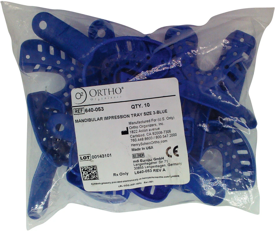 ABFORMLÖFFEL Packung 10 Stück UK, Gr. 3, blau