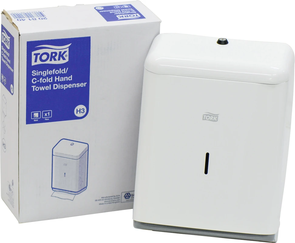 TORK® Spender für Zickzack- und Lagenfalz-Handtücher, Metall essity