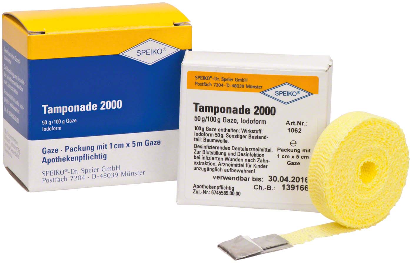 Tamponade 2000 Iodoformgetränkt SPEIKO