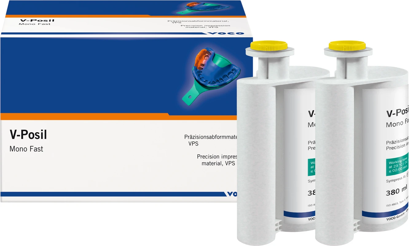 V-Posil Mono Fast Packung 2 x 380 ml Doppelkartusche, 2 Mischkanülen Typ 31