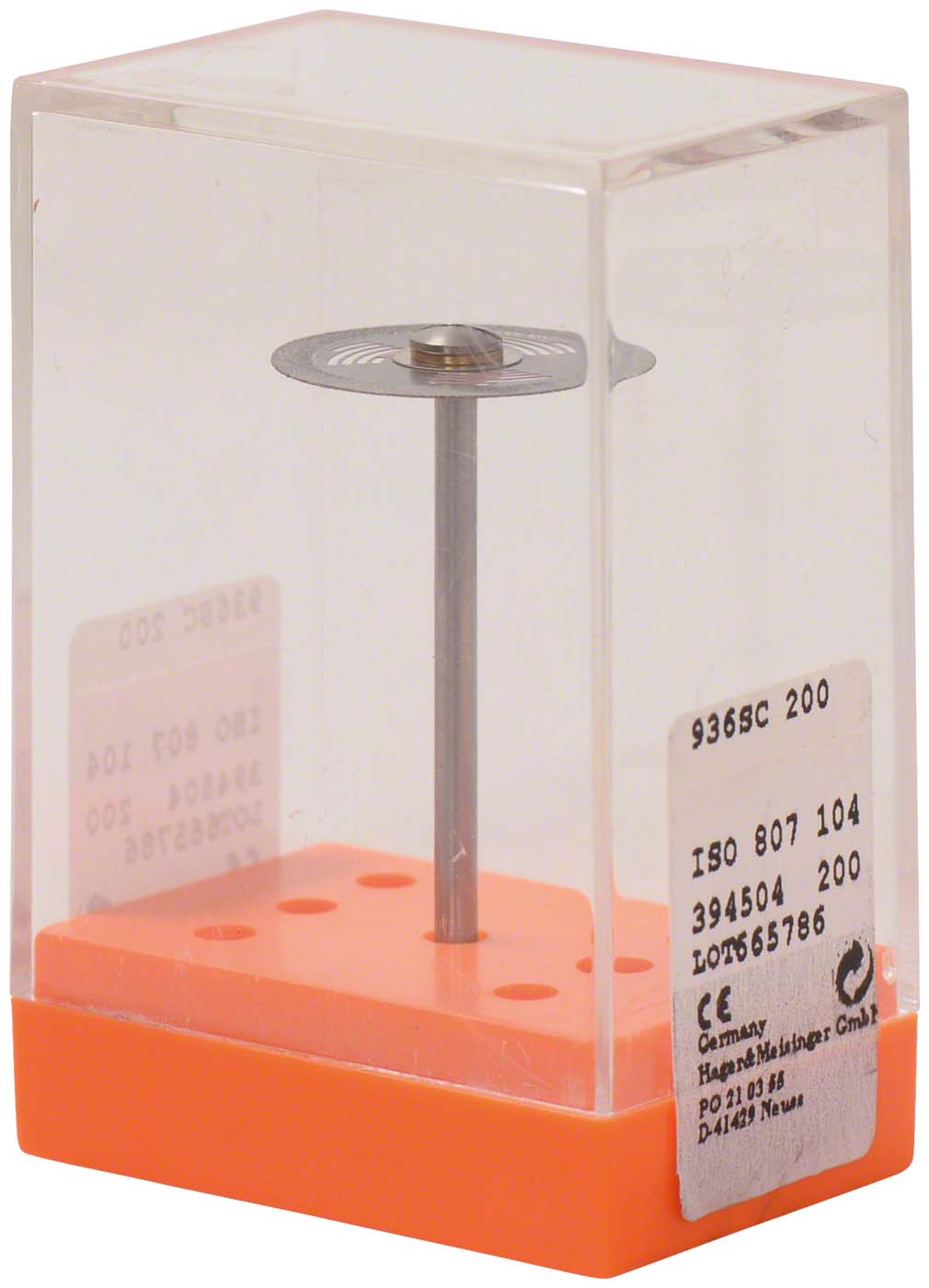 Sinterdiamant S936 Stück gelb extra fein, HP, Figur 394, 0,2 mm, ISO 200 Sinterdiamant S936 Hager & Meisinger
