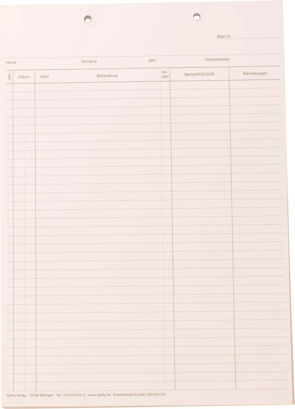 Krankenblatt Spitta Verlag
