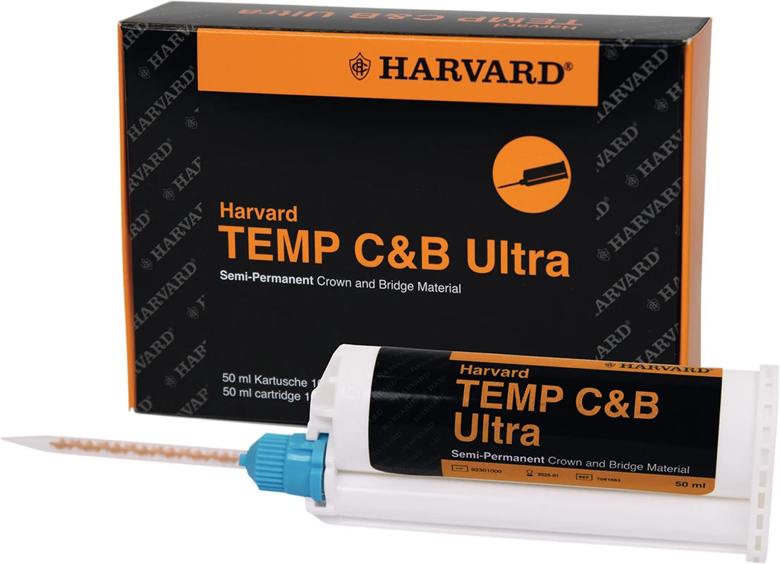 Harvard TEMP C&B Ultra Packung 50 ml Automix-Kartusche A3, 10 Mixing Tips Harvard TEMP C&B Ultra Packung 50 ml Automix-Kartusche A3, 10 Mixing Tips
