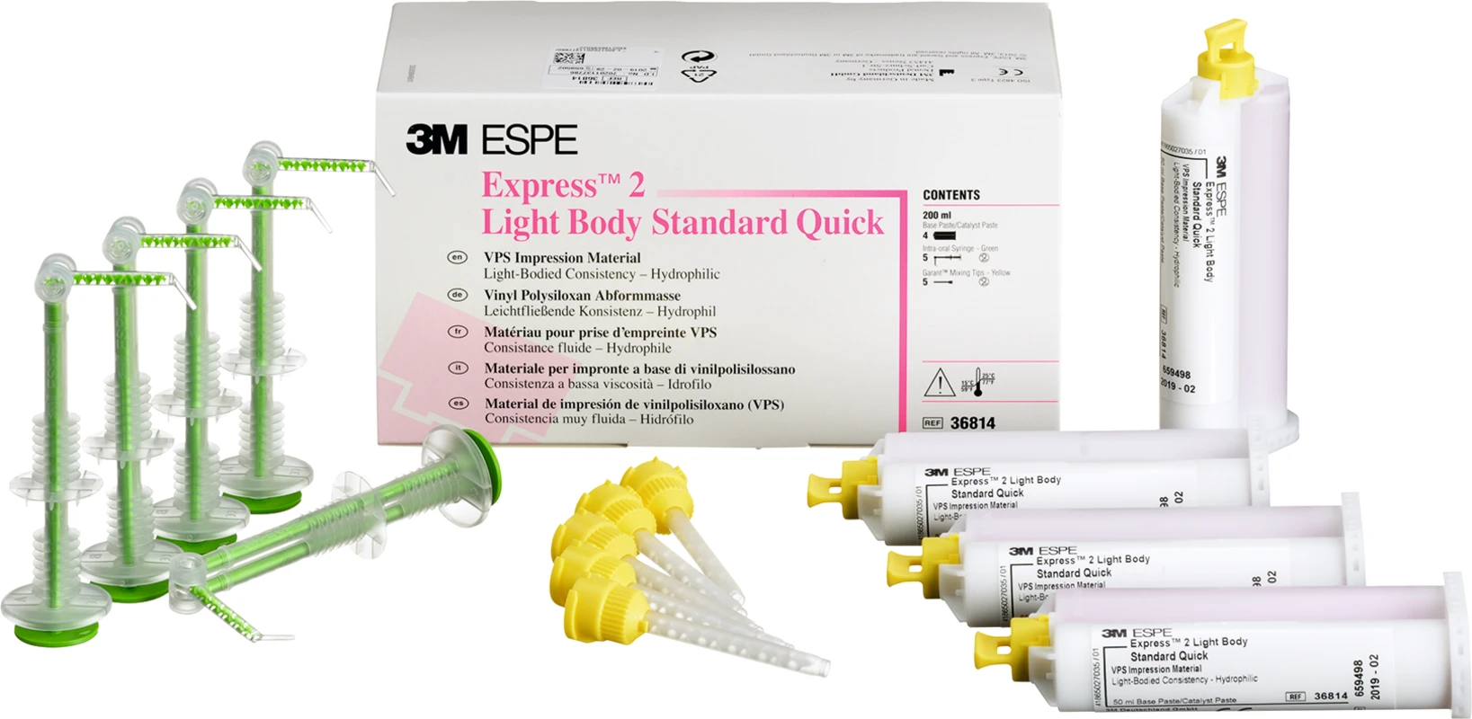 Express™ 2 Refill Packung 4 x 50 ml Doppelkartusche Light Body Standard Quick, Zubehör