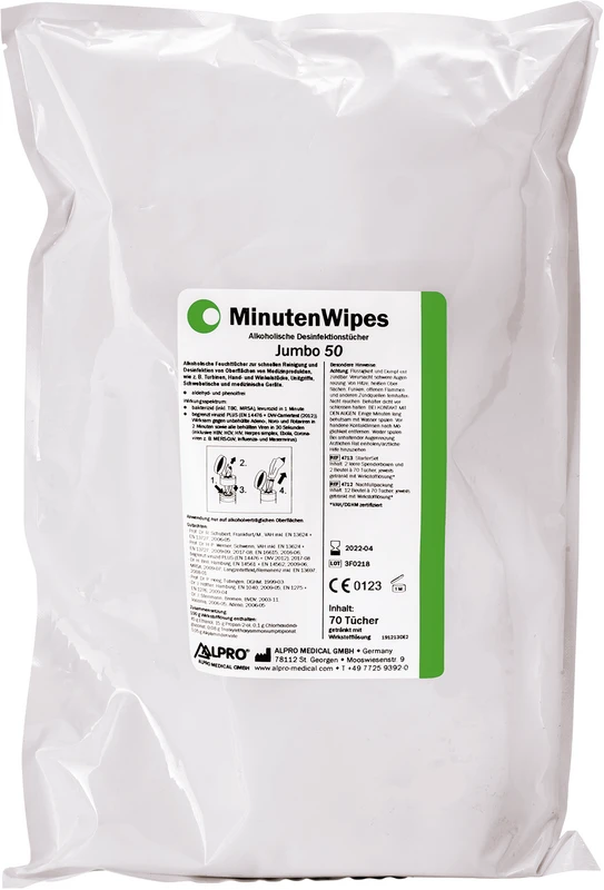 MinutenWipes Jumbo 50 Karton 12 x 70 Stück