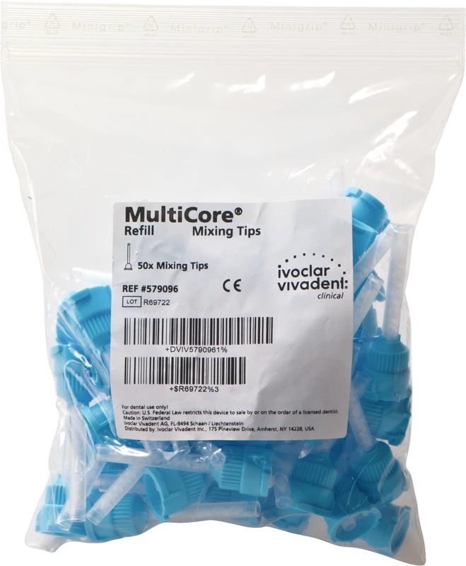 Multicore® Flow Mixing Tips Packung 50 Stück blau