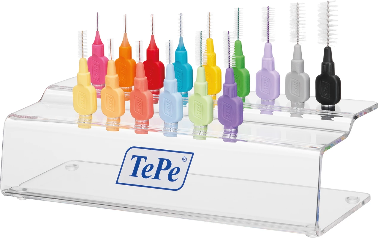 Interdentalbürsten Display TePe Mundhygieneprodukte