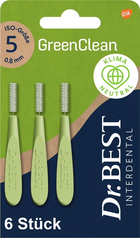 Dr. BEST Interdental GreenClean Packung 6 Stück Größe 5