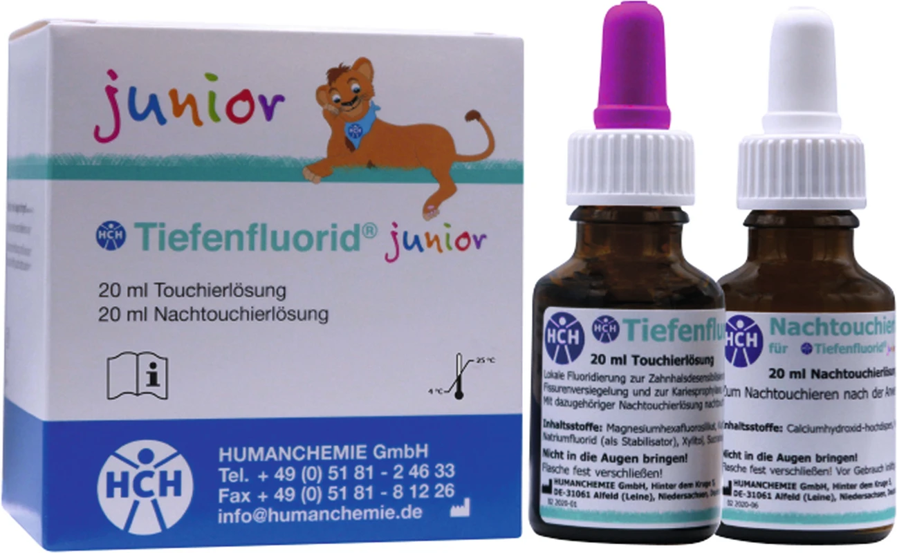 Tiefenfluorid® junior Gropackung 20 ml Touchierlsung, 20 ml Nachtouchierlsung