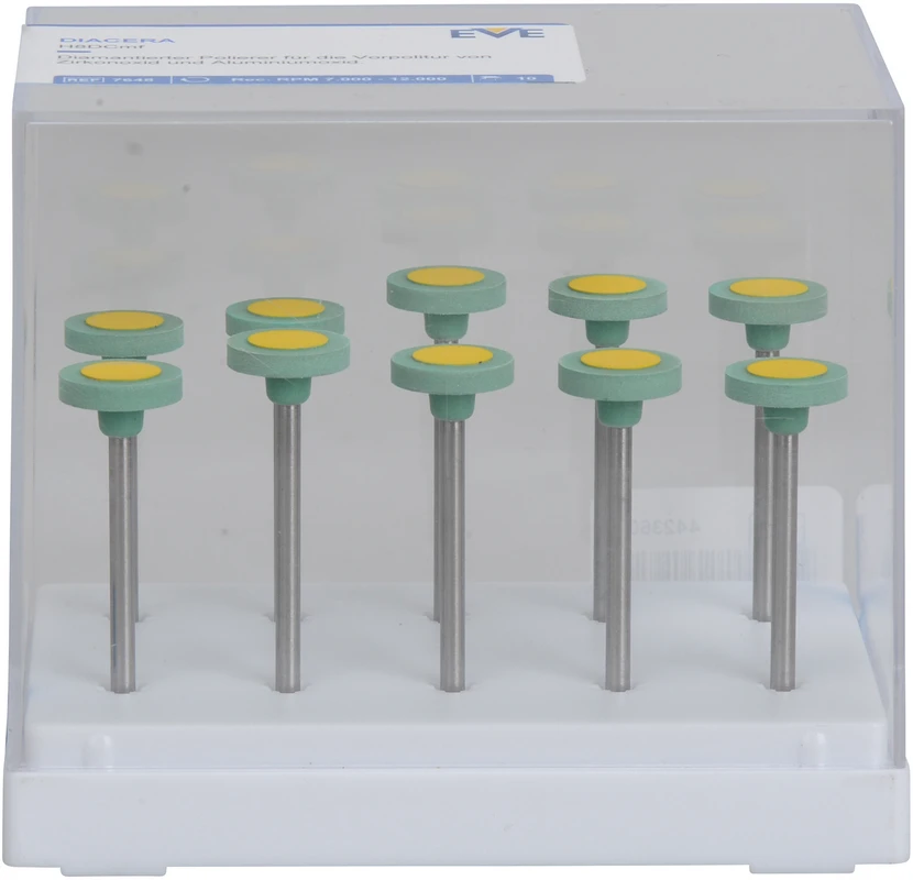 EVE DIACERA Packung 10 Stück grün mittel, HP, Figur Rad, 11 x 2 mm