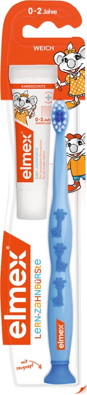 elmex® Lern-Zahnbürste Stück inklusive 12 ml elmex Baby-Zahnpasta
