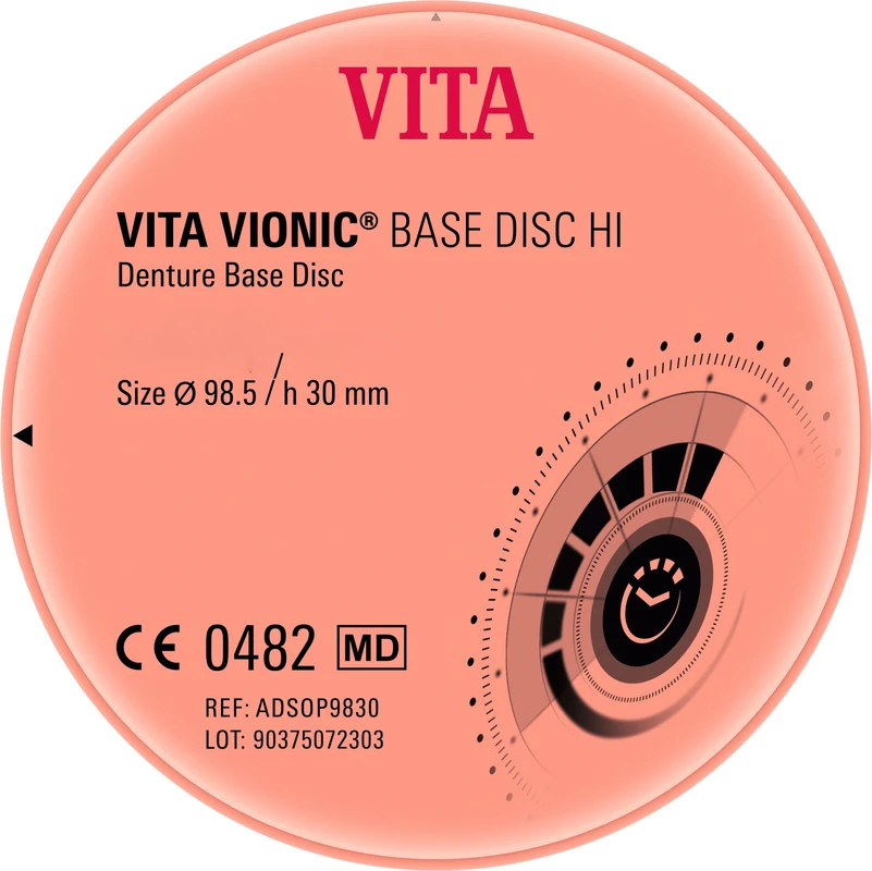 VITA VIONIC® BASE DISC HI Stück Ø 98,5 mm, H 30 mm, dark pink