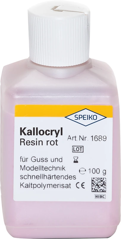 Kallocryl® Resin rot Flasche 100 g Pulver rot